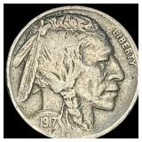 1917-D Buffalo Nickel LIGHTLY CIRCULATED