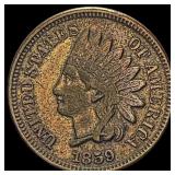 1859 Copper-Nickel Indian Head Cent CLOSELY UNCIRC