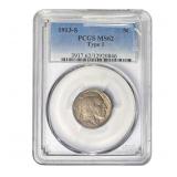 1913-S Buffalo Nickel PCGS MS62 Type 1
