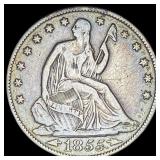 1855-O Silver Half Dollar (Seated Liberty) LIGHTLY
