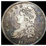 1836 Capped Bust Half Dollar ABOUT  UNCIRCULATED