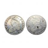 [2 Coins]1819-1828 Capped Bust Half Dollar