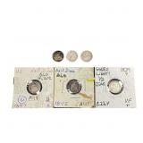 [6 Coins]1839-1849 Seated Liberty Dime