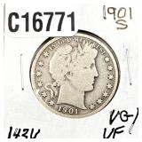 1901 Barber Half Dollar