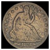 1873 Arrows Seated Liberty Half Dollar NICELY CIRC