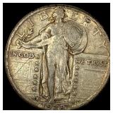 1928-S Silver Standing Liberty Quarter NEARLY UNCI