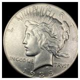 1935-S Silver Peace Dollar CLOSELY UNCIRCULATED