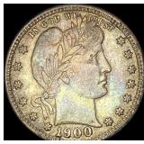 1900 Silver Barber Quarter CLOSELY  UNCIRCULATED