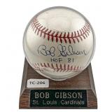 Bob Gibson Signed Baseball
