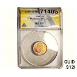 1995 Wheat Cent ANACS MS65 FS-101