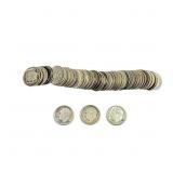 [50 Coins]1946-1964 Roosevelt Dime Roll