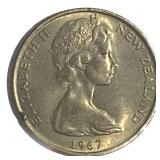 1967 New Zealand 10 Cents