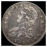 1811 Capped Bust Silver Half Dollar NEARLY  UNCIR