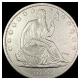 1858-O Silver Half Dollar NEARLY UNCIRCULATED