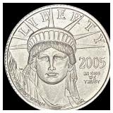 2005 1/10 oz Platinum $10 American Eagle SUPERB GE