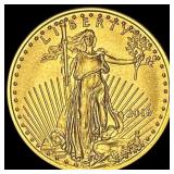2016 1/10 oz Gold American Eagle $5 SUPERB GEM BU