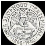 1946 Silver Iowa Centennial Half Dollar UNCIRCULAT