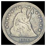 1876-CC Silver Quarter Dollar NICELY CIRCULATED