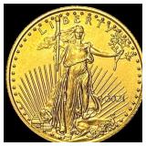 2021 1/10 oz Gold American Eagle $5 SUPERB GEM BU