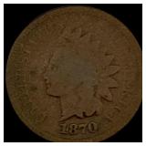 1870 Indian Head Cent NICELY CIRCULATED