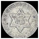 1851 Silver Three-Cent Piece NICELY CIRCULATED