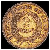 1865 Copper 2 Cents CLOSELY UNCIRCULATED