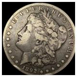 1892-CC Silver Morgan Dollar LIGHTLY CIRCULATED