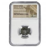 Roman Salonina, AD 254-268 BI Dbl-Denarius NGC