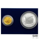 1987S U.S. Constitution Silver Dollar & Gold $5 Se
