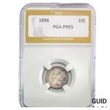 1896 Barber Dime PGA PR65