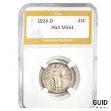 1924-D Standing Liberty Quarter PGA MS61