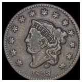 1833 Coronet Head Large Cent LIGHTLY CIRCULATED