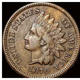 1870 Indian Head Cent NEARLY UNCIRCULATED