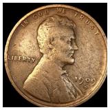 1909-S Lincoln Wheat Cent LIGHTLY CIRCULATED