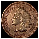 1908-S Indian Head Cent CLOSELY UNCIRCULATED