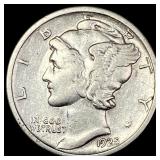 1925-S Silver Mercury Dime NEARLY UNCIRCULATED