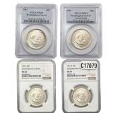 [4 Coins] 1951-1953 Washington Carver Half Dollar