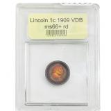 1909 Wheat Cent USCG MS66+ RD