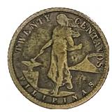 1918-S Philippines 20 Centavos