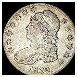 1834 Capped Bust Half Dollar LIGHTLY CIRCULATED