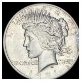 1921 Silver Peace Dollar NEARLY UNCIRCULATED