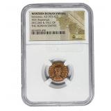 West Roman Honorius, AD 393-423 AE3 Nummus NGC