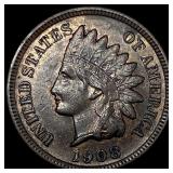 1908-S Copper Indian Head Cent CLOSELY UNCIRCULATE