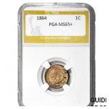 1864 Indian Head Cent PGA MS65+