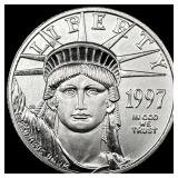 1997 Platinum $25 American Eagle 1/4 oz SUPERB GEM