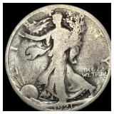 1921 Walking Liberty Half Dollar LIGHTLY  CIRCULA