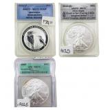 [3 Coins]2007-2017 U.S&Austailia Silver Dollar Set