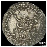 1309-1343 Naples Crusades Silver Robert II NEARLY