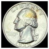 1932-S Silver Washington Quarter CHOICE AU