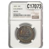 1893 Columbian Expo Half Dollar NGC AU55